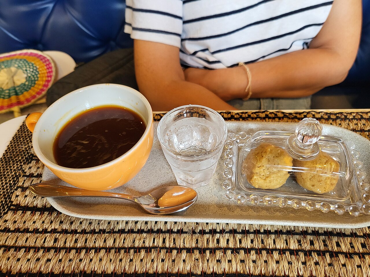 A cup of Colombian coffee at Santa Clara, Cartagena