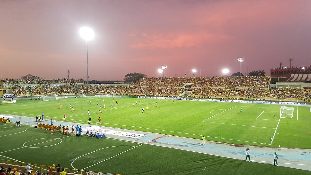 Pitch of Estadio Jaime Morón León in Cartagena