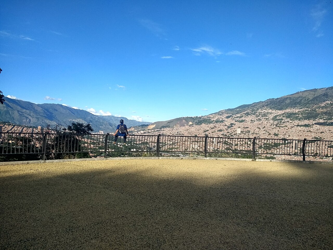 Panoramic view over Medellín from the Cerro El Volador lookout