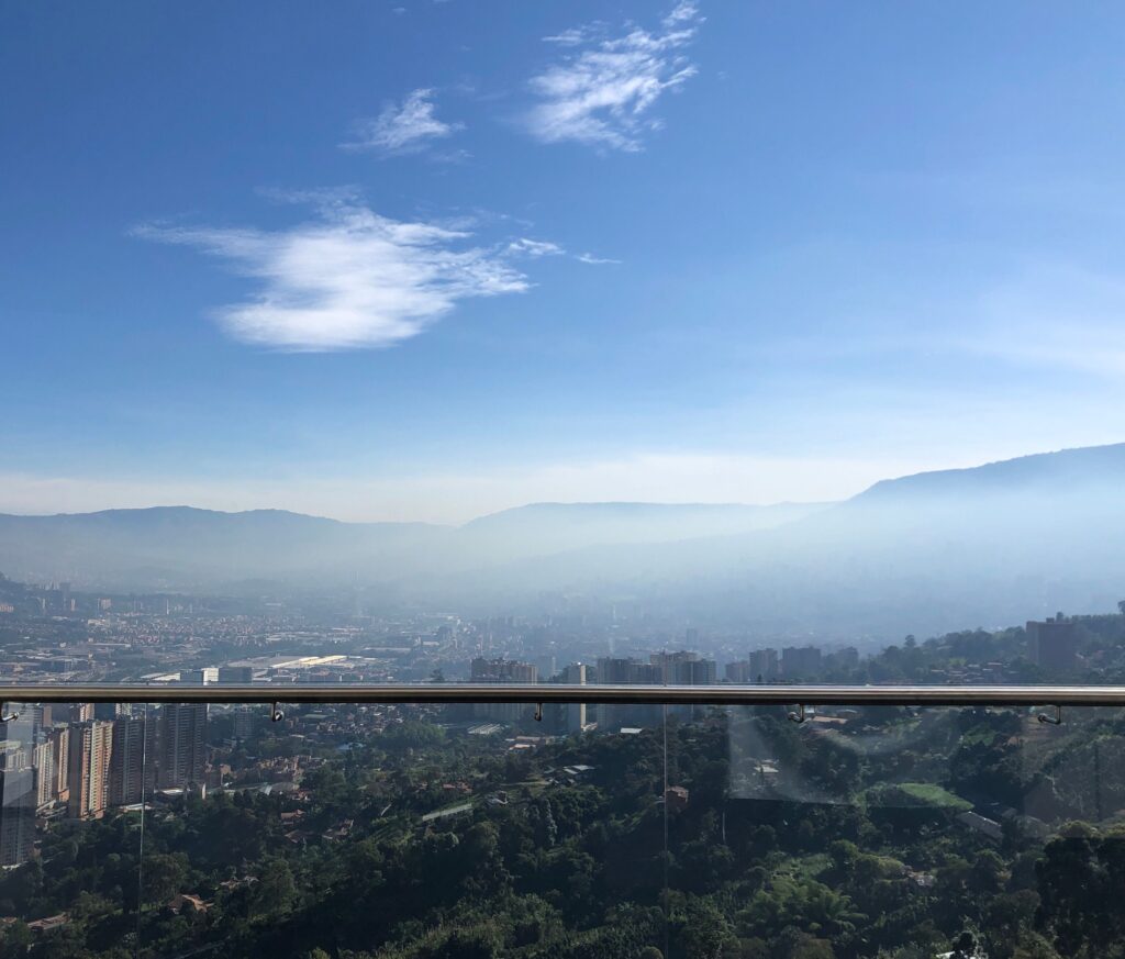 Panoramic Medellin cityscape
